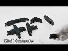 하얀 라운드 구리 은밀한 트렉 레일 4 와이어 3 회로