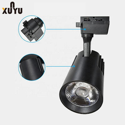 75xH135mm은 트랙 스포트라이트 32W COB 표면설치 트랙 점등을 이끌었습니다