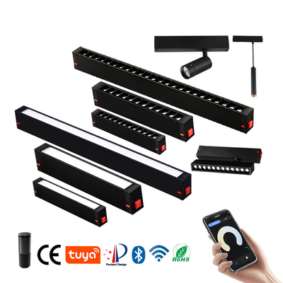 220v 9w 18w LED 자석 궤도 빛 반대로 섬광 LED 선형 스포트라이트