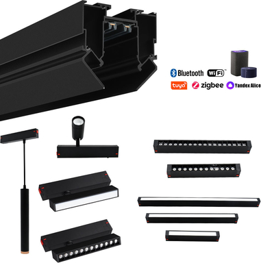 IP20 알루미늄 트랙 경철도 220v 긴장 천장 가이드 레일