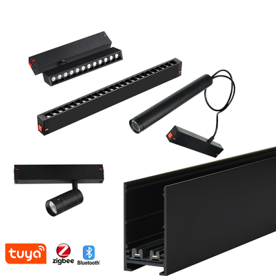 220V 자석 트랙 빛 탑재 된 표면 탑재 된 집 주방 침실 주등 조명 없이