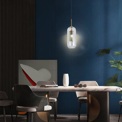 긴 기둥 AC 220V 작은 LED 작업등 투명한 전등갓