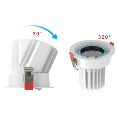 백색 색깔 12W 15W 24W 30W 35w Dimmable 목욕탕 Downlights 조정가능한 각