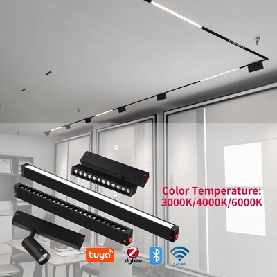 220V 스마트 자석 트랙 라이트 홈 주 조명 조명 없이 LED 라인 라이트